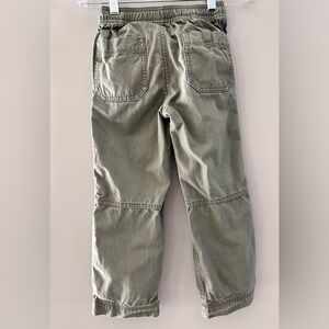 Boys Hanna Andersson Pull On Drawstring Pants Olive Green Size 5
